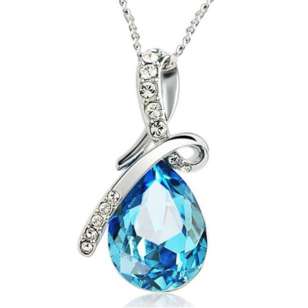 18k WG Swarovski Crystal Elements Necklace